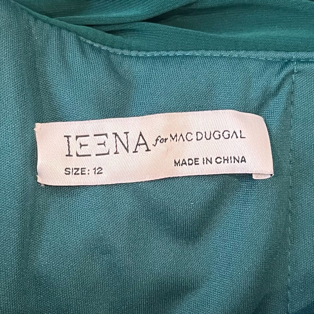 Ieena for MacDuggal One Shoulder Formal Gown in Emerald Green *hemmed - Picture 6 of 7